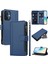 Case For Oppo Reno 8 4g Premium Leather Zipper Pocket Wallet Phone Case With 9 Card Slots And Detachable Wrist Strap (Yurt Dışından) 1