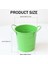 Kalemlik, Saplı Küçük Metal Kovalar Yuvarlak Kalemlik Yeşil (Yurt Dışından) 5
