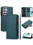 Case For Samsung Galaxy S22 Ultra Premium Leather Zipper Pocket Wallet Phone Case With 9 Card Slots And Detachable Wrist Strap (Yurt Dışından) 1