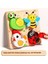 Çocuk Üç Boyutlu Ahşap Puzzle Tahtası Bebek Montessori Erken Eğitim Eşleştirme Hayvan Şekli Blokları Hediye Oyuncaklar (Yurt Dışından) 1