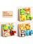 Çocuk Üç Boyutlu Ahşap Puzzle Tahtası Bebek Montessori Erken Eğitim Eşleştirme Hayvan Şekli Blokları Hediye Oyuncaklar (Yurt Dışından) 1