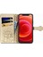 iPhone 12 Mını Sevimli Kedi Kabartmalı Premium Pu Deri Flip Darbeye Dayanıklı Cüzdan Manyetik Kılıf Kapağı Kart Yuvaları ile (Yurt Dışından) 3