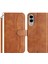 Samsung Galaxy S25 Edge Stand Kılıf Pu Deri Cüzdan Telefon Kılıfı Kayışlı (Yurt Dışından) 1