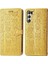 Samsung Galaxy S21 Fe Sevimli Kedi Kabartmalı Premium Pu Deri Flip Darbeye Dayanıklı Cüzdan Manyetik Kılıf Kapağı Kart Yuvaları ile (Yurt Dışından) 1