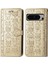 Google Pixel 8 Pro Sevimli Kedi Kabartmalı Premium Pu Deri Flip Darbeye Dayanıklı Cüzdan Manyetik Kılıf Kapağı Kart Yuvaları ile (Yurt Dışından) 2