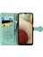 Samsung Galaxy A12 Sevimli Kedi Kabartmalı Premium Pu Deri Flip Darbeye Dayanıklı Cüzdan Manyetik Kılıf Kapağı Kart Yuvaları ile (Yurt Dışından) 5