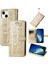 iPhone 15 Plus Sevimli Kedi Kabartmalı Premium Pu Deri Flip Darbeye Dayanıklı Cüzdan Manyetik Kılıf Kapağı Kart Yuvaları ile (Yurt Dışından) 1