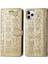 iPhone 11 Promax Sevimli Kedi Kabartmalı Premium Pu Deri Flip Darbeye Dayanıklı Cüzdan Manyetik Kılıf Kapağı Kart Yuvaları ile (Yurt Dışından) 1