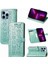 iPhone 13 Pro Sevimli Kedi Kabartmalı Premium Pu Deri Flip Darbeye Dayanıklı Cüzdan Manyetik Kılıf Kapağı Kart Yuvaları ile (Yurt Dışından) 1