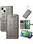 iPhone 14 Sevimli Kedi Kabartmalı Premium Pu Deri Flip Darbeye Dayanıklı Cüzdan Manyetik Kılıf Kapağı Kart Yuvaları ile (Yurt Dışından) 1