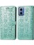 Motorola Moto G34 Sevimli Kedi Kabartmalı Premium Pu Deri Flip Darbeye Dayanıklı Cüzdan Manyetik Kılıf Kapağı Kart Yuvaları ile (Yurt Dışından) 1