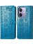 Oppo A40 4g Sevimli Kedi Kabartmalı Premium Pu Deri Flip Darbeye Dayanıklı Cüzdan Manyetik Kılıf Kapağı Kart Yuvaları ile (Yurt Dışından) 1