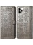 iPhone 12 / 12 Pro Sevimli Kedi Kabartmalı Premium Pu Deri Flip Darbeye Dayanıklı Cüzdan Manyetik Kılıf Kapağı Kart Yuvaları ile (Yurt Dışından) 1