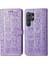 Samsung Galaxy S24 Ultra Sevimli Kedi Kabartmalı Premium Pu Deri Flip Darbeye Dayanıklı Cüzdan Manyetik Kılıf Kapağı Kart Yuvaları ile (Yurt Dışından) 1