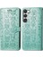 Samsung Galaxy S23 Sevimli Kedi Kabartmalı Premium Pu Deri Flip Darbeye Dayanıklı Cüzdan Manyetik Kılıf Kapağı Kart Yuvaları ile (Yurt Dışından) 4