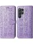 Samsung Galaxy S25 Ultra Sevimli Kedi Kabartmalı Premium Pu Deri Flip Darbeye Dayanıklı Cüzdan Manyetik Kılıf Kapağı Kart Yuvaları ile (Yurt Dışından) 1