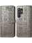 Samsung Galaxy S24 Ultra Sevimli Kedi Kabartmalı Premium Pu Deri Flip Darbeye Dayanıklı Cüzdan Manyetik Kılıf Kapağı Kart Yuvaları ile (Yurt Dışından) 1