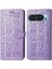 Pixel 9 Sevimli Kedi Kabartmalı Premium Pu Deri Flip Darbeye Dayanıklı Cüzdan Manyetik Kılıf Kapağı Kart Yuvaları ile (Yurt Dışından) 1