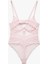 Transparan Balenli Dantelli Tül Bodysuit 2