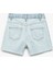 Saçaklı Paçalı Cepli Denim Mini Şort 2