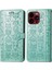 iPhone 15 Pro Sevimli Kedi Kabartmalı Premium Pu Deri Flip Darbeye Dayanıklı Cüzdan Manyetik Kılıf Kapağı Kart Yuvaları ile (Yurt Dışından) 5