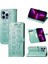 iPhone 13 Promax Sevimli Kedi Kabartmalı Premium Pu Deri Flip Darbeye Dayanıklı Cüzdan Manyetik Kılıf Kapağı Kart Yuvaları ile (Yurt Dışından) 1