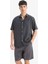 Regular Fit Tensel Kısa Kollu Gömlek E2530AX25SM 3