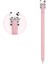 Ahastyle PT129-1 Apple Pencil (1. Nesil) Stylus Kalem Kapağı Karikatür Hayvan Silikon Koruyucu Kılıf-Pembe Inek (Yurt Dışından) 1