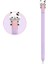 Ahastyle PT129-1 Apple Pencil (1. Nesil) Stylus Kalem Kapağı Karikatür Hayvan Silikon Koruyucu Kılıf-Mor Inek (Yurt Dışından) 1