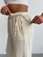 Kadın Keten Yandan Bağlamalı Bol Pantolon 3