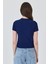 Laci Inci Kurdele Işlemeli Crop Slim Fit Tişört 2229 5