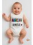 Annesinin Kıymetlisi Yazılı Unisex Bebek Çıtçıtlı Zıbın Body 6-36 Ay Pamuk Yazlık Atlet Tulum 1