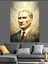 Mustafa Kemal Atatürk Portre Dekoratif Kanvas - Mdf Ahşap Tablo 3