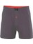 Düğmeli Pamuklu Erkek Penye Boxer Füme - 1146A 1