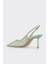 Yeşil Kadın Topuklu Ayakkabı 3