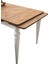 Arda Siyah Mermer Desen Yanlardan Açılır 120X80 Masa (Açılımış Ölçüsü 180X80) 3