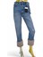 Zara S / 36 PELUŞ KÜRK DETAYLI PAÇA Bermuda Denim Kot Pantolon Jean KAPRİ 1