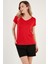 V Yaka Relaxed Fit Yırtmaç Detaylı 2'li Paket Bluz Bayan Bluz 5862000S2 3