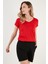 V Yaka Relaxed Fit Yırtmaç Detaylı 2'li Paket Bluz Bayan Bluz 5862000S2 3