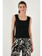 Slim Fit Kalın Dantelli Kare Yaka Bürümcük 2'li Paket Atlet Bayan Atlet 5864979S2 3