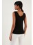 Slim Fit V Yaka Kalın Askılı 2' Li Paket Bluz Bayan Bluz 5864384S2 5