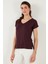 V Yaka Relaxed Fit Yırtmaç Detaylı 2'li Paket Bluz Bayan Bluz 5862000S2 3