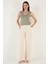 Slim Fit V Yaka Kalın Askılı 2' Li Paket Bluz Bayan Bluz 5864384S2 4