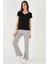 V Yaka Relaxed Fit Yırtmaç Detaylı 2'li Paket Bluz Bayan Bluz 5862000S2 4