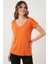 V Yaka Relaxed Fit Yırtmaç Detaylı 2'li Paket Bluz Bayan Bluz 5862000S2 2