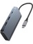 USB-C Hub Gri 7-in-1 Dual Display Yüksek Performans ve Kompakt Tasarım 1