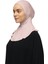 Kadın Tesettür Pratik Boyunluklu Hijab - Sporcu Bone - Pudra 2