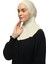 Kadın Tesettür Pratik Boyunluklu Hijab - Sporcu Bone - Krem 2