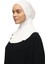 Kadın Tesettür Pratik Boyunluklu Hijab - Sporcu Bone - Ekru 4