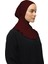 Kadın Tesettür Pratik Boyunluklu Hijab - Sporcu Bone - Bordo 3